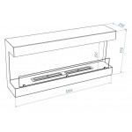  Биокамин BFP/W-120 View (Firelight)