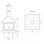  Биокамин F 850L Island (Royal Termo)