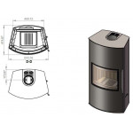 Чертеж Печь ГОРДАНА 480L (Ember)