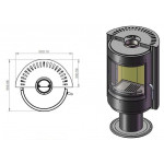 Чертеж 2 Печь РАДМИЛА 500 D (Ember)