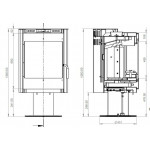 Чертеж Печь РАДМИЛА 500 D (Ember)