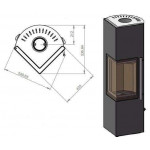 Чертеж 2 Печь СТЕВАН 700 XL (Ember)