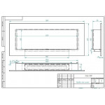 Чертеж Биокамин ETUDE 1500 Loft (Estetic Flame)