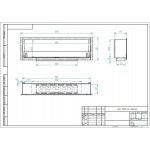 Чертеж Биокамин FEST 1000 (Estetic Flame)