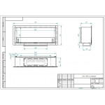 Чертеж Биокамин FEST 700 (Estetic Flame)