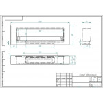 Чертеж Биокамин ORNAMENT 1200 (Estetic Flame)