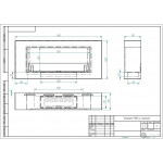 Чертеж Биокамин ORNAMENT 900 (Estetic Flame)