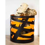 Сатурн бело-оранжевая Дровница Saturn Черно-оранжевая (Fire&Wood)