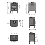 Чертеж Печь DINGO (Firebird)