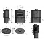 Чертеж Печь PUMA с дровником (Firebird)
