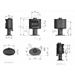 Чертеж Печь PUMA на ножке (Firebird)