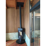  Печь Миляна SKI 400 DV с крашенным дымоходом