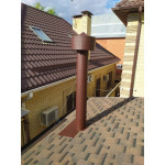  Печь Миляна SKI 400 DV с крашенным дымоходом