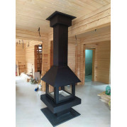 Монтаж камина Эклипс 4D