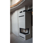 Изготовление пристенно-углового камина с топкой Windo 75 SX