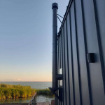  Печь Nera N с крашенным дымоходом