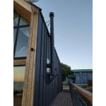  Печь Nera N с крашенным дымоходом