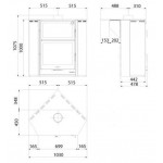 Чертеж 2 Печь ARCE R (Hergom)