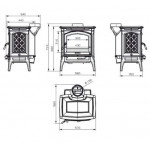 Чертеж 2 Печь CRAFTSBURY 2 цвета (Hergom)