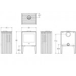 Чертеж 2 Печь GLANCE MV/MH (Hergom)