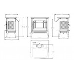 Чертеж 2 Печь SHELBURNE (Hergom)