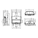 Чертеж Топка ALBERO 120x43 G.H-D (Hitze)