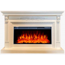 Электрокамин Белла с очагом FreeSpace 40 белый (InterFlame)