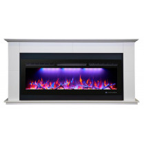 Электрокамин Бланк с очагом FreeSpace 55 белый (InterFlame)