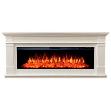 Электрокамин Грейсон 60 с очагом FreeSpace 60 белый (InterFlame)