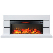 Электрокамин Норд с очагом Foton 42 белый (InterFlame)