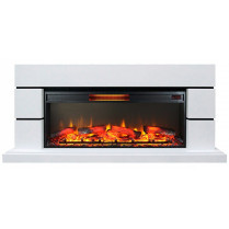 Электрокамин Норд с очагом Foton 42 белый (InterFlame)