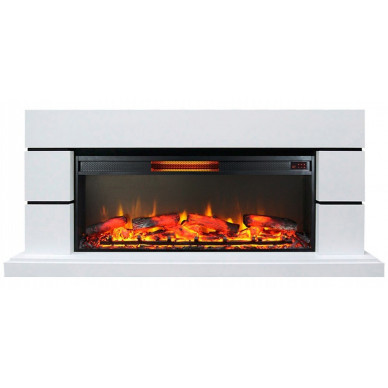 Электрокамин Норд с очагом Foton 42 белый (InterFlame)