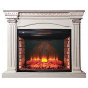 Электрокамин Афина с очагом Панорамик 33 бежевый (InterFlame)