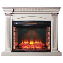 Электрокамин Афина с очагом Панорамик 33 бежевый (InterFlame)