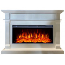 Электрокамин Принстон с очагом Ареал 40 белый (InterFlame)