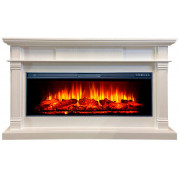 Электрокамин Принстон с очагом FreeSpace 50 белый (InterFlame)