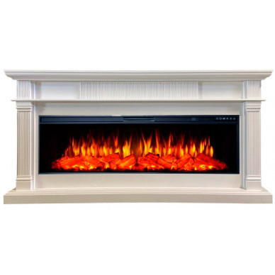 Электрокамин Принстон 60 с очагом FreeSpace 60 белый (InterFlame)