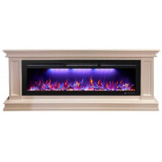 Электрокамин Стаффорд с очагом FreeSpace 55 бежевый (InterFlame)