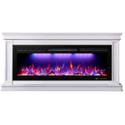 Электрокамин Стаффорд с очагом FreeSpace 55 белый (InterFlame)