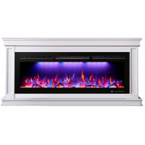 Электрокамин Стаффорд с очагом FreeSpace 55 белый (InterFlame)