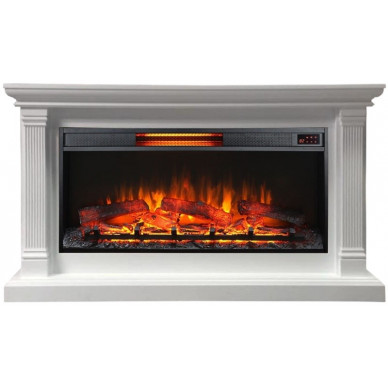 Электрокамин Тарбет с очагом Foton 42 белый (InterFlame)