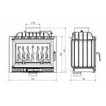Чертеж Топка W13A 11,5кВт Eko (Kawmet)