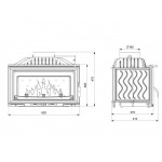 Чертеж Топка W15 9,4кВт (Kawmet)