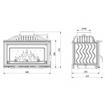 Чертеж Топка W16 9,4кВт (Kawmet)