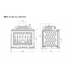 Чертеж Топка W17 12,3кВт DECOR EKO (Kawmet)