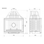 Чертеж Топка W8 17,5кВт Eko (Kawmet)