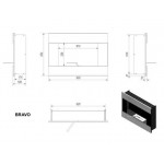 Чертеж Биокамин Bravo Tuv 2 (Kratki)