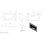 Чертеж Биокамин Juliet 1100 Tuv (Kratki)