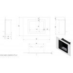 Чертеж Биокамин Oscar Tuv 2 цвета (Kratki)