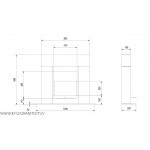 Чертеж Биокамин Whiskey 2 три цвета (Kratki)